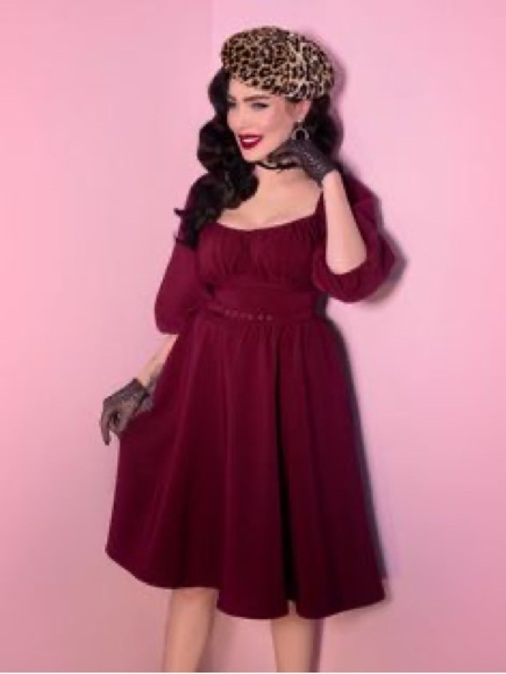 Vacation Dress in Burgundy